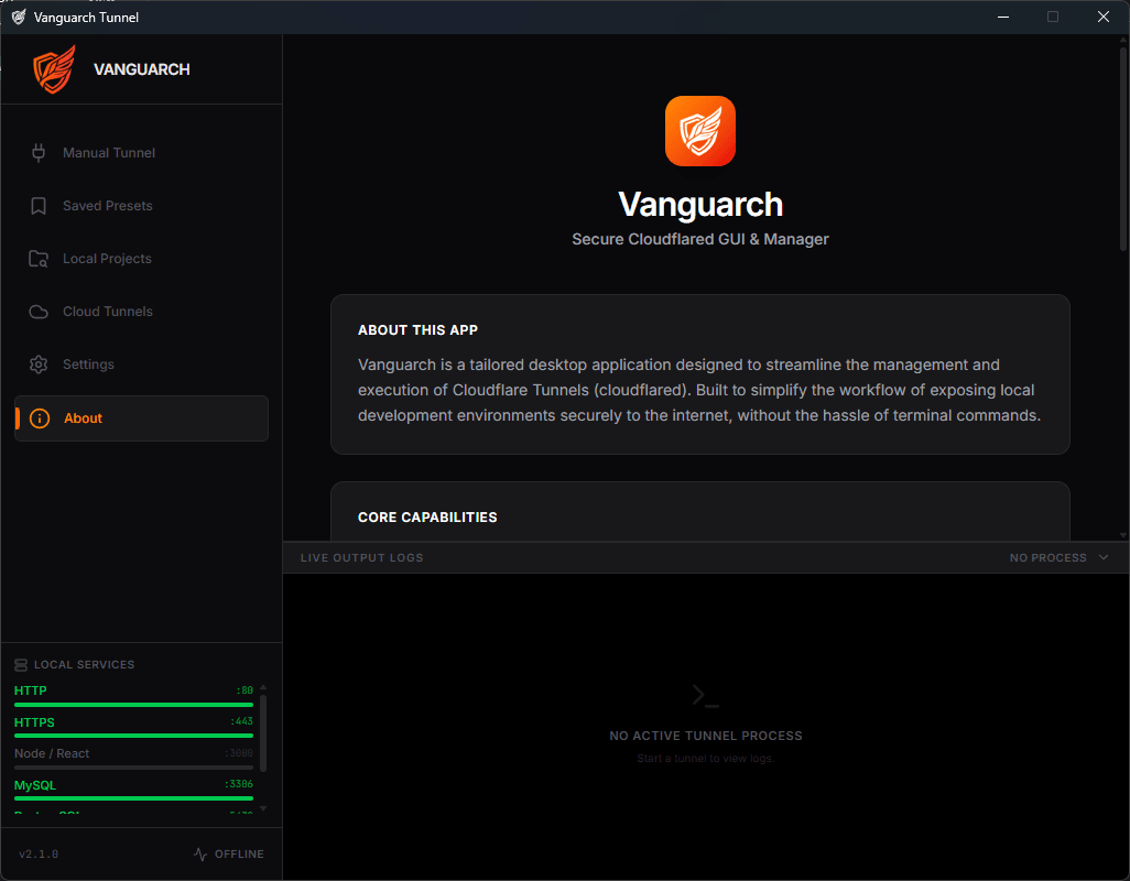 Memperkenalkan Vanguarch Tunnel: GUI Modern dan Praktis untuk Cloudflare Tunnel