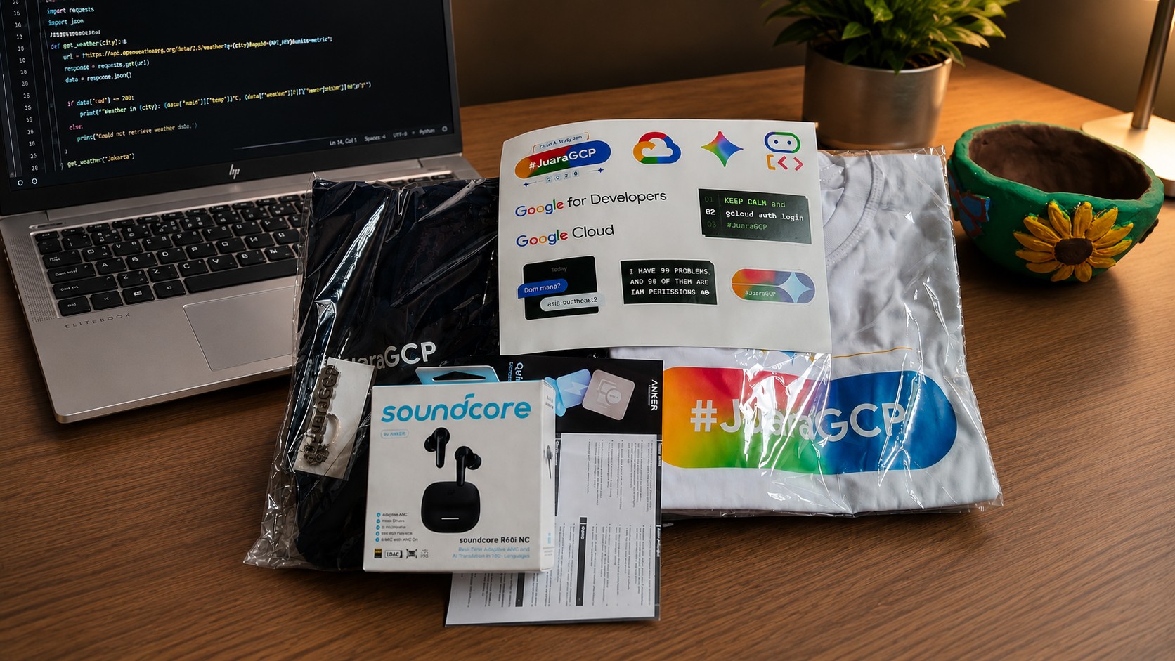 Unboxing & Review Swag #JuaraGCP: Cerita Perjuangan dari Peringkat 166